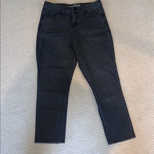 Black/charcoal Straight Leg Jeans